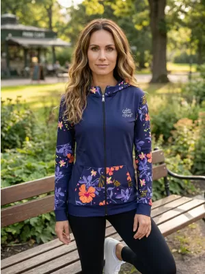 Dámská mikina na zip premium ALTISPORT VOJ/ALW063MI02 TMAVĚ FIALOVÁ