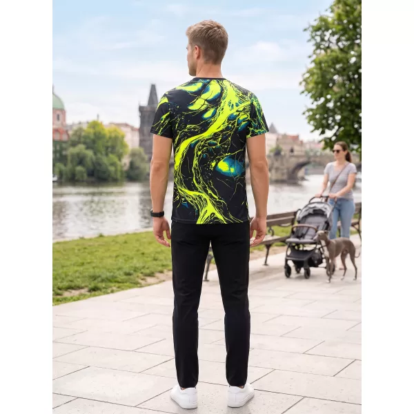  Pánské funkční triko premium ALTISPORT VOJ/ALM071TR01 NAVY-ŽLUTÁ 