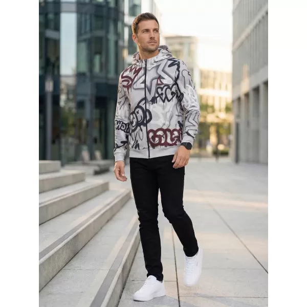  Pánská mikina na zip premium ALTISPORT VOJ/ALM054MI02 TMAVĚ ŠEDÁ 