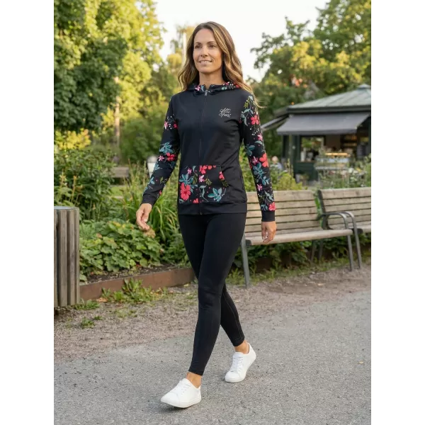  Dámská mikina na zip premium ALTISPORT VOJ/ALW063MI02 ČERNOZELENÁ 