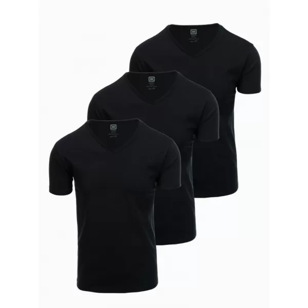  Pánské triko OMBRE OM-TSBS-0233 3X BLACK 