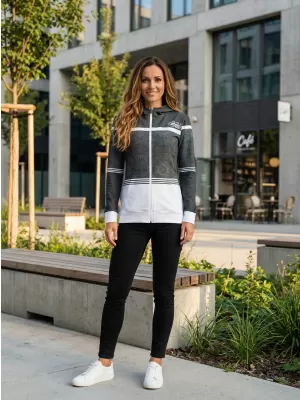 Dámská mikina na zip premium ALTISPORT VOJ/ALW023MI02 ŠEDÁ