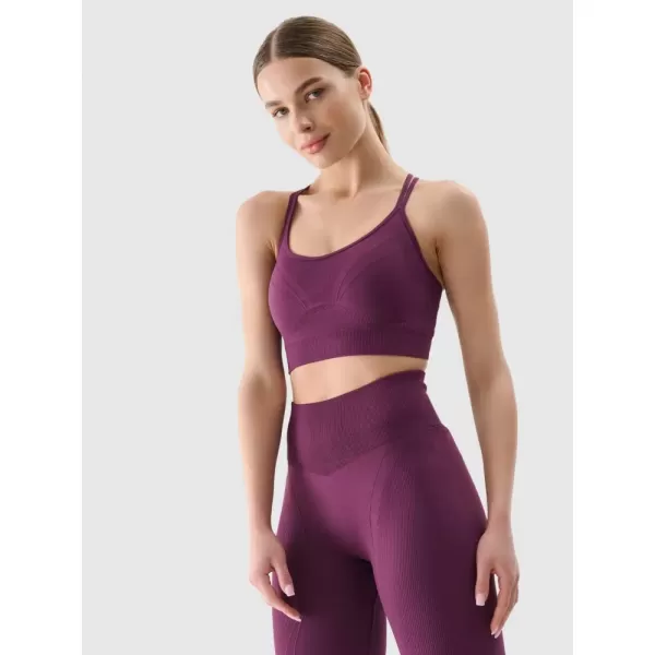  Dámská podprsenka 4F 4FWSS25USBAF166 DARK VIOLET 