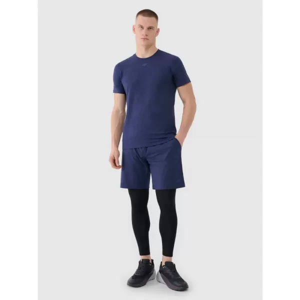  Pánské kraťasy 4F 4FWSS25TFSHM0911 DARK BLUE MELANGE 