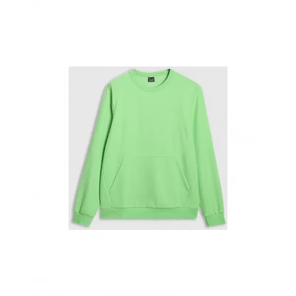  Pánská mikina 4F 4FRSS25TSWSM2149 LIGHT GREEN 