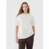 Dámské triko 4F 4FRSS25TTSHF2694 OFF WHITE