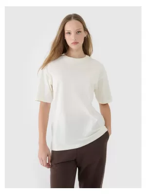 Dámské triko 4F 4FRSS25TTSHF2694 OFF WHITE