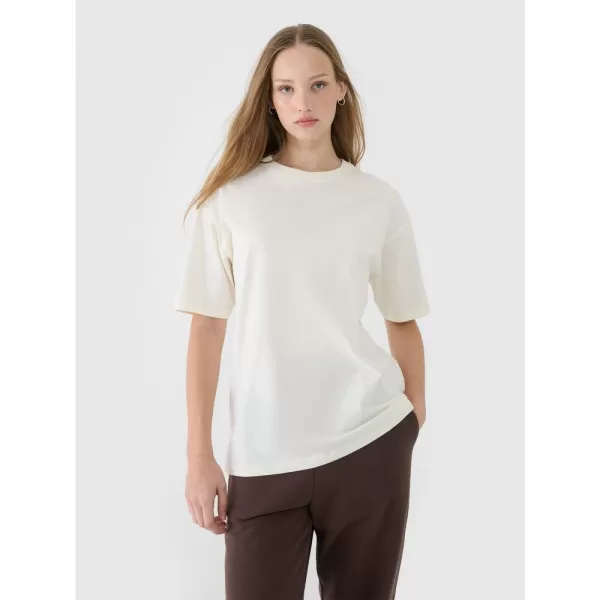  Dámské triko 4F 4FRSS25TTSHF2694 OFF WHITE 
