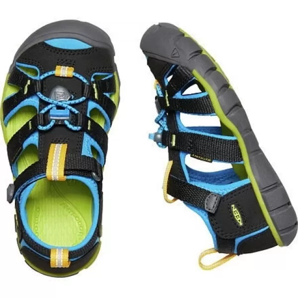  Dětské sandály KEEN SEACAMP II CNX BLACK/BRILLIANT BLUE 