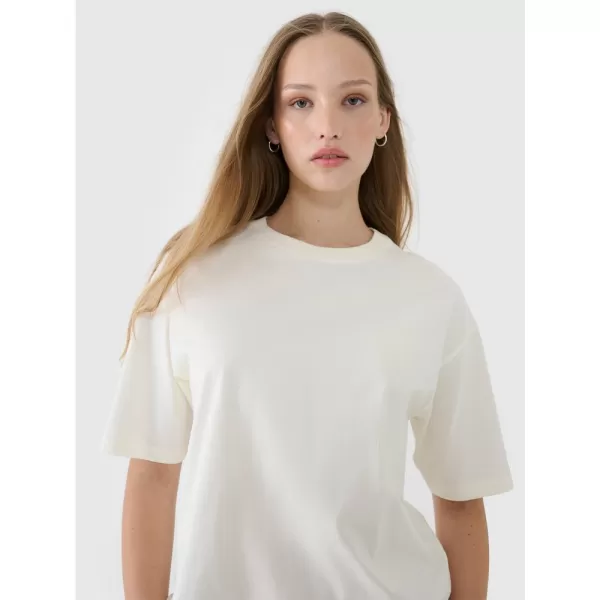  Dámské triko 4F 4FRSS25TTSHF2694 OFF WHITE 