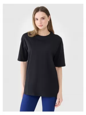 Dámské triko 4F 4FRSS25TTSHF2694 DEEP BLACK