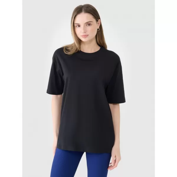  Dámské triko 4F 4FRSS25TTSHF2694 DEEP BLACK 