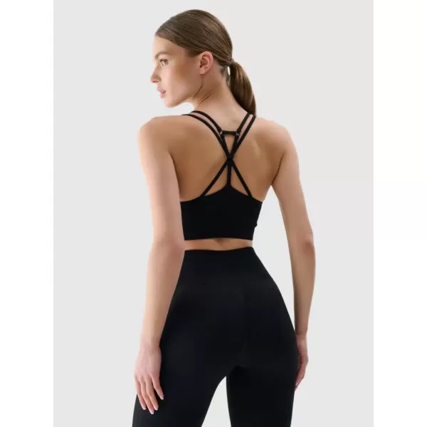  Dámská podprsenka 4F 4FWSS25USBAF166 DEEP BLACK 