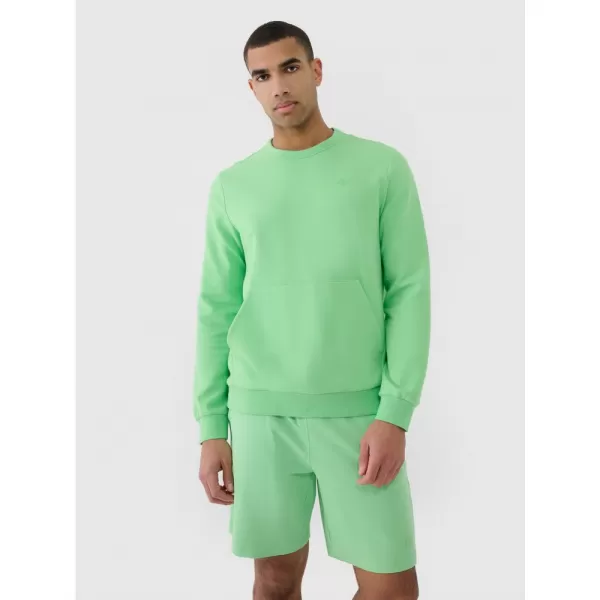  Pánská mikina 4F 4FRSS25TSWSM2149 LIGHT GREEN 
