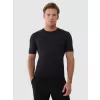 Pánské funkční triko 4F 4FWSS25TFTSM1218 DEEP BLACK