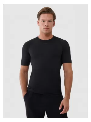 Pánské funkční triko 4F 4FWSS25TFTSM1218 DEEP BLACK