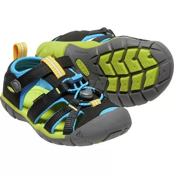  Dětské sandály KEEN SEACAMP II CNX BLACK/BRILLIANT BLUE 