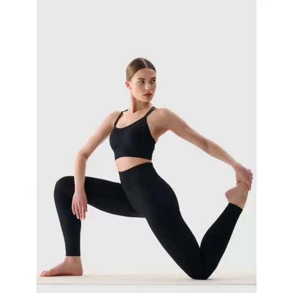  Dámská podprsenka 4F 4FWSS25USBAF166 DEEP BLACK 