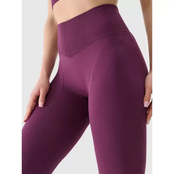  Dámské legíny 4F 4FWSS25TFTIF347 DARK VIOLET 