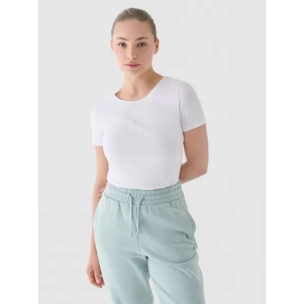  Dámské triko 4F 4FWMM00TTSHF1846 WHITE 