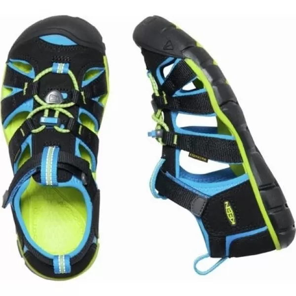  Dětské sandály KEEN SEACAMP II CNX YOUTH BLACK/BRILLIANT BLUE 