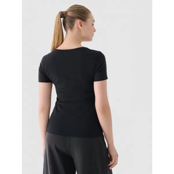  Dámské triko 4F 4FWMM00TTSHF1846 DEEP BLACK 