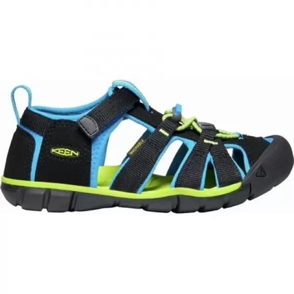  Dětské sandály KEEN SEACAMP II CNX YOUTH BLACK/BRILLIANT BLUE 