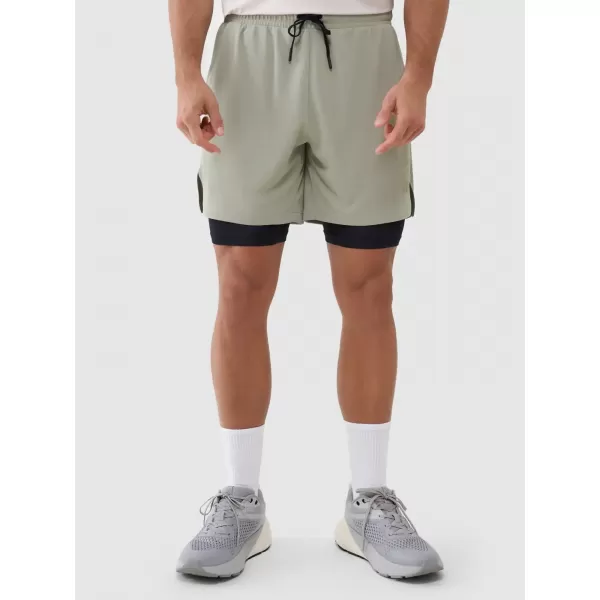  Pánské kraťasy 4F 4FWSS25TFSHM0866 OLIVE 