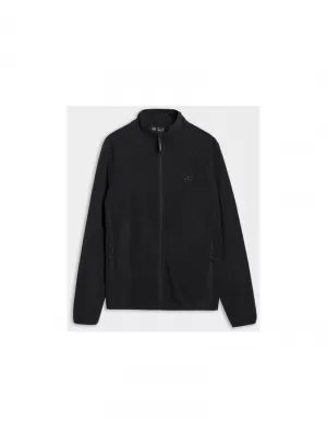 Pánská fleecová mikina 4F 4FWSS25TFLEM304 DEEP BLACK