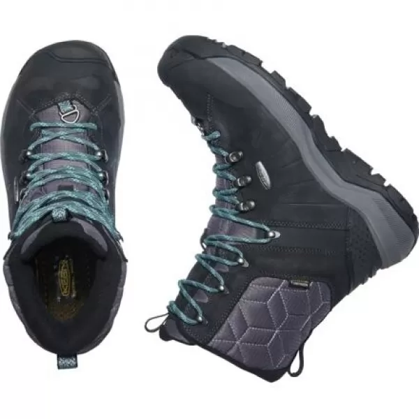  Dámské boty KEEN REVEL IV HIGH POLAR W BLACK/NORTH ATLANTIC 