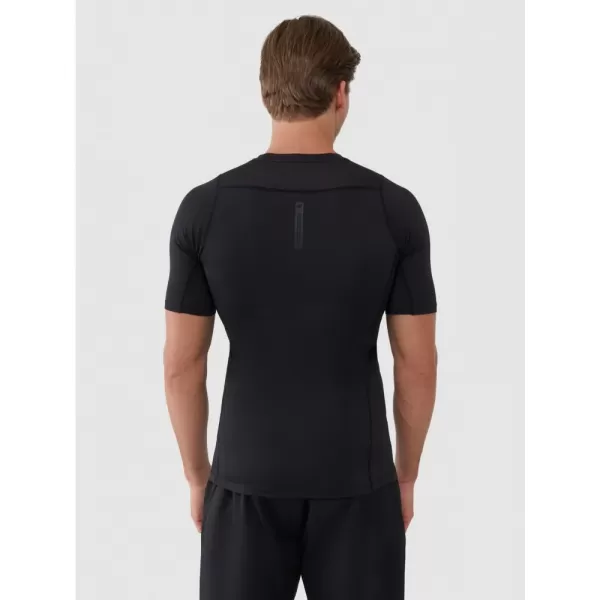  Pánské funkční triko 4F 4FWSS25TFTSM1218 DEEP BLACK 
