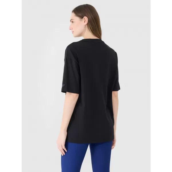  Dámské triko 4F 4FRSS25TTSHF2694 DEEP BLACK 