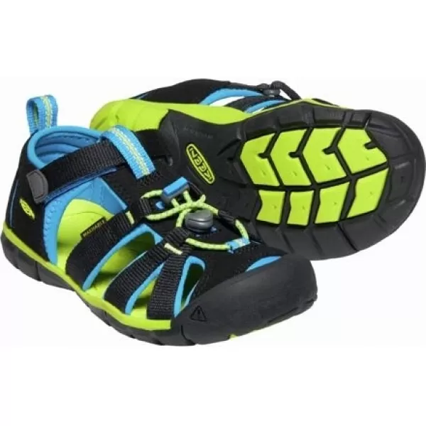  Dětské sandály KEEN SEACAMP II CNX YOUTH BLACK/BRILLIANT BLUE 