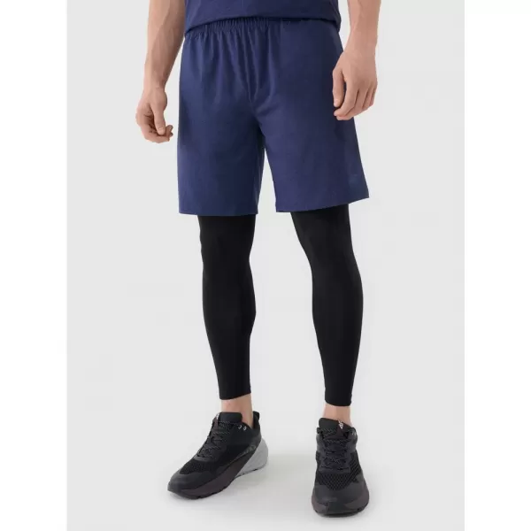  Pánské kraťasy 4F 4FWSS25TFSHM0911 DARK BLUE MELANGE 