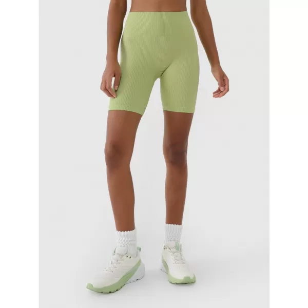  Dámské krátké legíny 4F 4FWSS25TFSTF014 LIGHT GREEN 