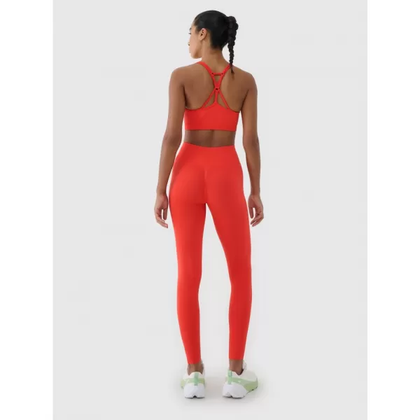  Dámské legíny 4F 4FWSS25TFTIF380 RED 