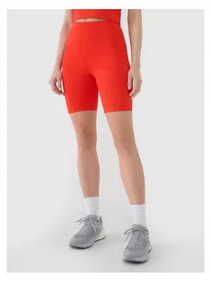 Dámské krátké legíny 4F 4FWSS25TFSTF016 RED