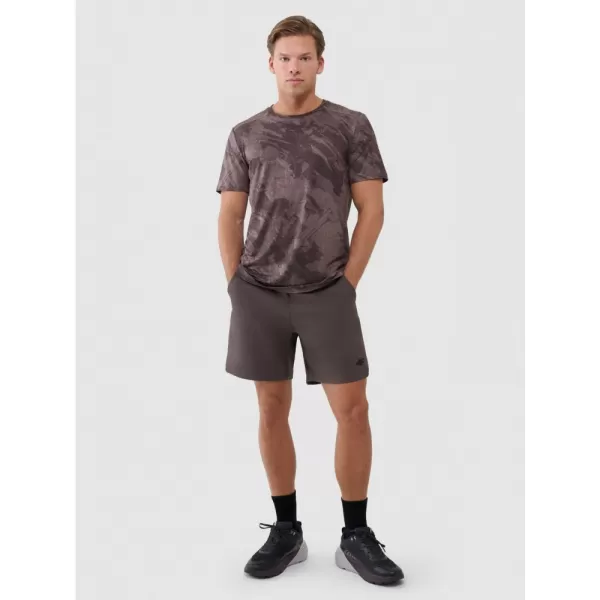  Pánské kraťasy 4F 4FWSS25TFSHM0867 BROWN 