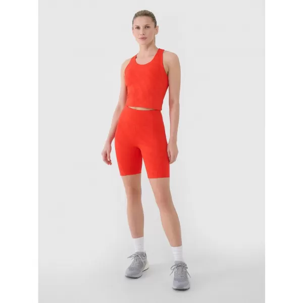  Dámské krátké legíny 4F 4FWSS25TFSTF016 RED 