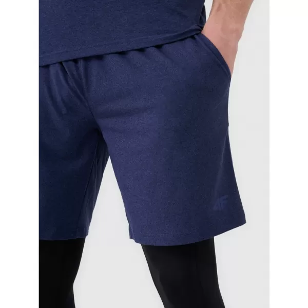  Pánské kraťasy 4F 4FWSS25TFSHM0911 DARK BLUE MELANGE 