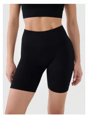 Dámské krátké legíny 4F 4FWSS25TFSTF014 DEEP BLACK