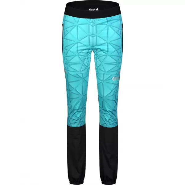  Dámské lehké nepromokavé softshell kalhoty NORDBLANC FINDING NBWPL8104 TYRKYSOVÁ 