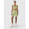 Dámské krátké legíny 4F 4FWSS25TFSTF014 LIGHT GREEN