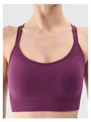 Dámská podprsenka 4F 4FWSS25USBAF166 DARK VIOLET