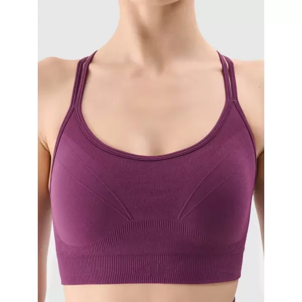  Dámská podprsenka 4F 4FWSS25USBAF166 DARK VIOLET 