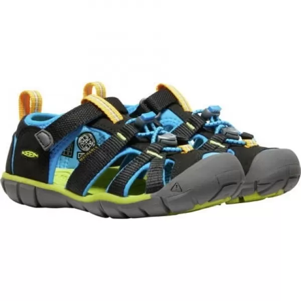  Dětské sandály KEEN SEACAMP II CNX BLACK/BRILLIANT BLUE 