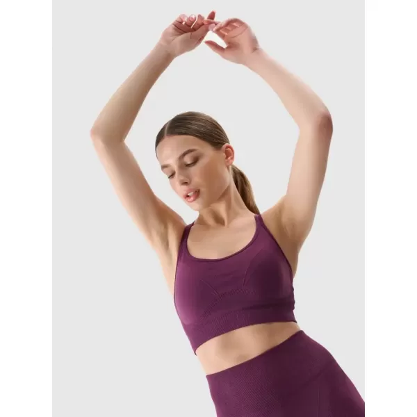  Dámská podprsenka 4F 4FWSS25USBAF166 DARK VIOLET 