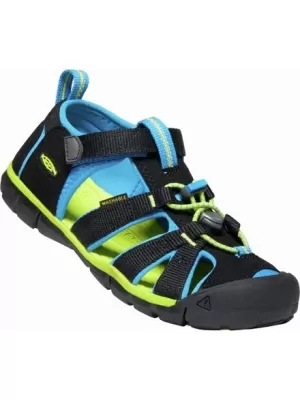 Dětské sandály KEEN SEACAMP II CNX YOUTH BLACK/BRILLIANT BLUE