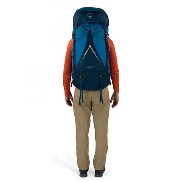  Pánský batoh OSPREY ATMOS AG LT 65 NIGHT SHIFT/SCORIA BLUE 