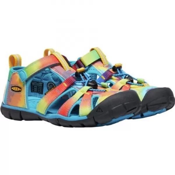  Dětské sandály KEEN SEACAMP II CNX YOUTH VIVID BLUE/ORIGINAL TIE DYE 